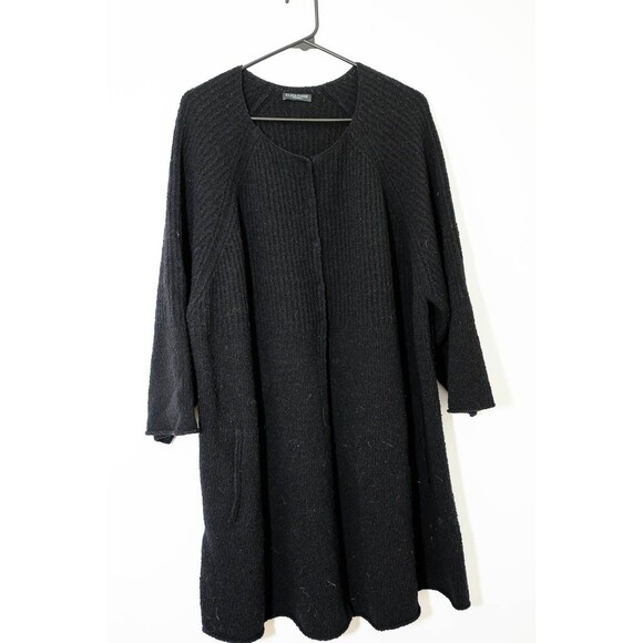 Eileen Fisher Sweaters - Eileen Fisher Black long cardigan duster 2x